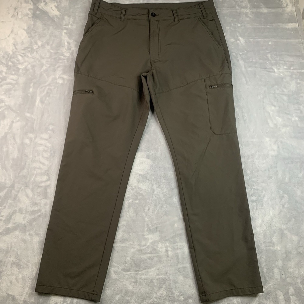 Magellan Outdoor‎ Men's 38W Hickory Canyon Stretch Woven Green Cargo Pants